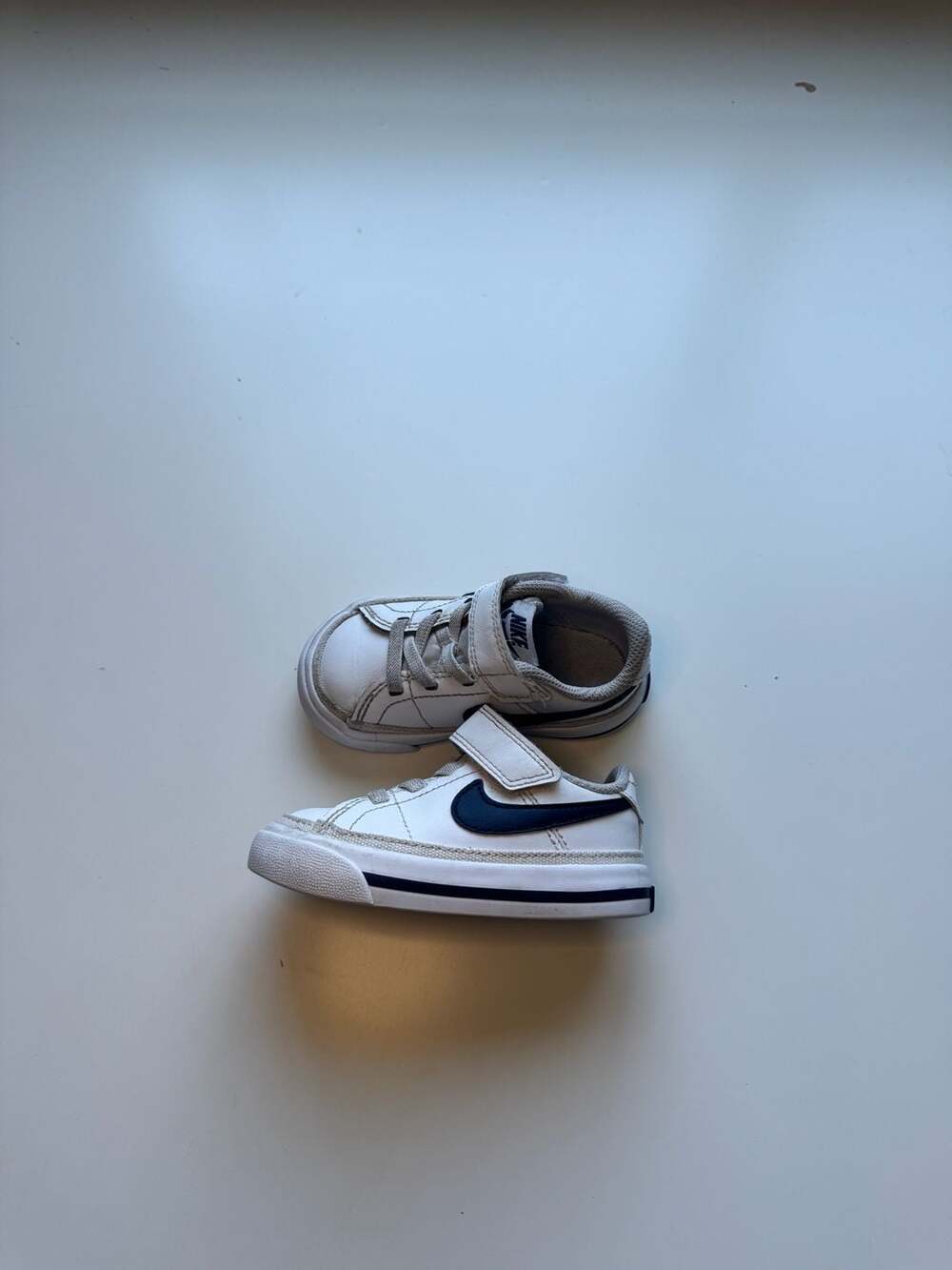 Nike Court Legacy Size 5C White Navy Toddler Sneakers